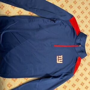NFL New York Giants Small Quarter-Zip Pullover with NY Logo